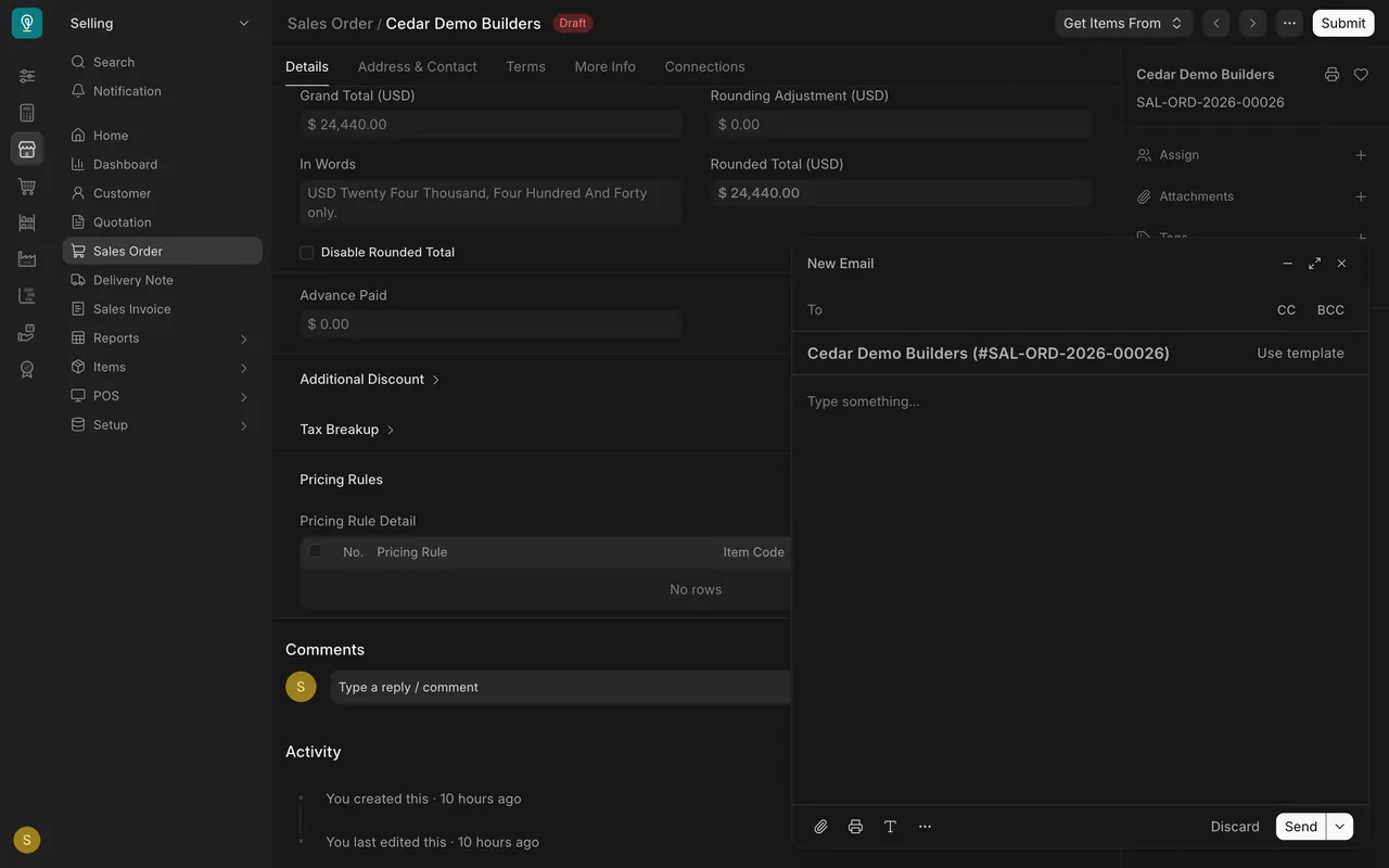 New Email box