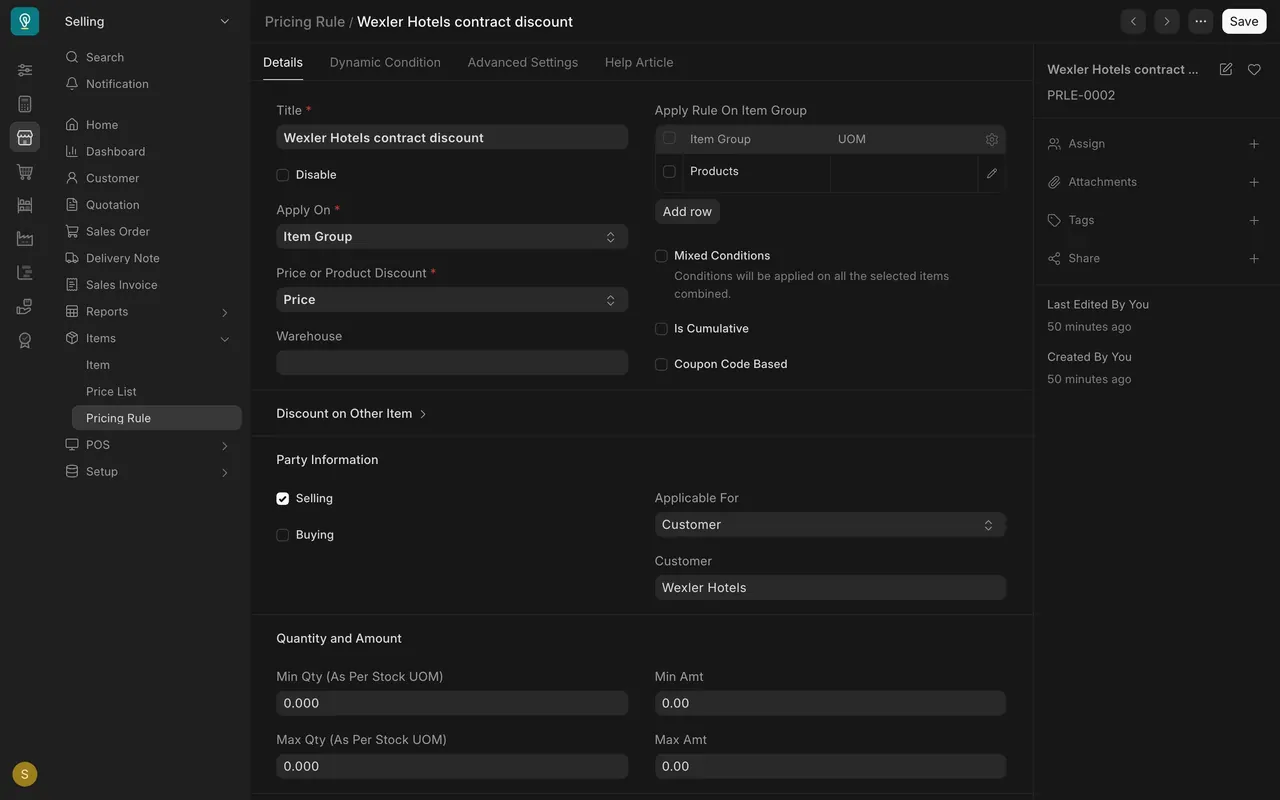 The customer rule: Applicable For Customer, Wexler Hotels