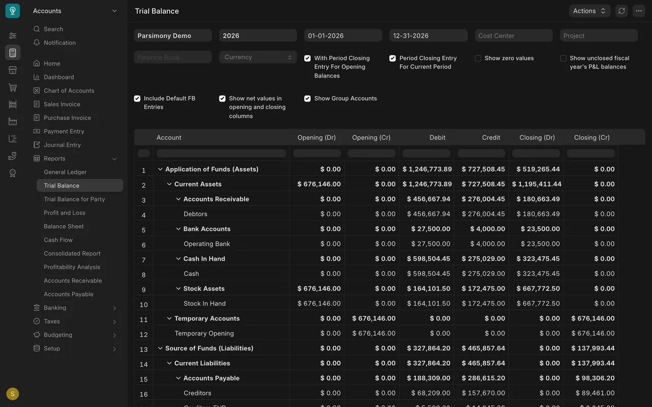 Trial Balance