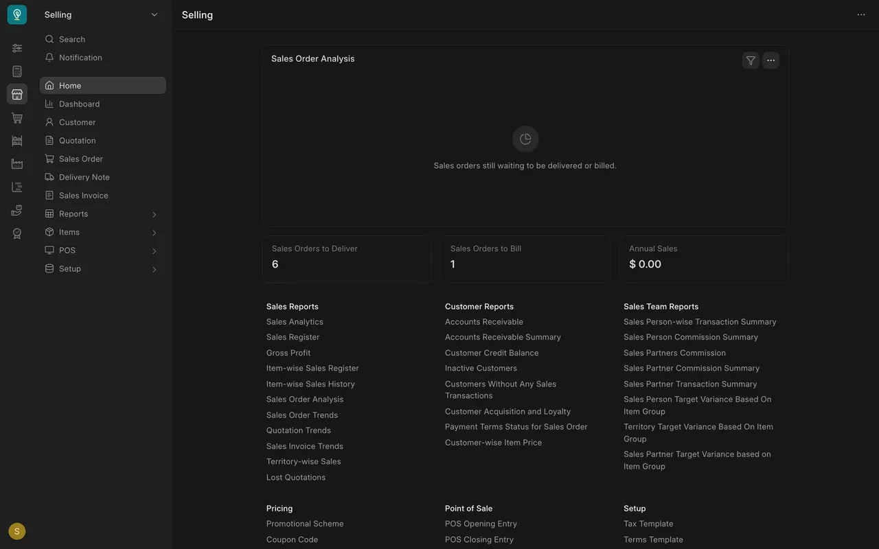 Selling: the sales team's sidebar