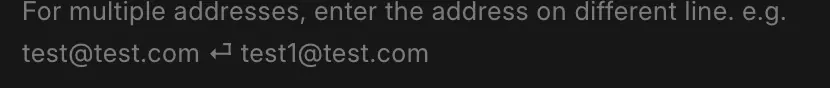 The help text under Email To