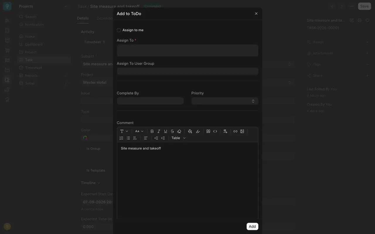 The Assign box
