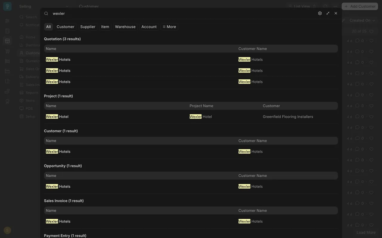Global search results for wexler